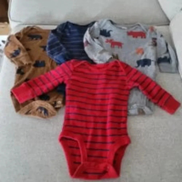 Carter's Other - Carters long sleeve onesie bundle size 3 months